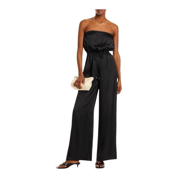 Aqua Elegant Black Strapless Jumpsuit - Picture 3 of 6